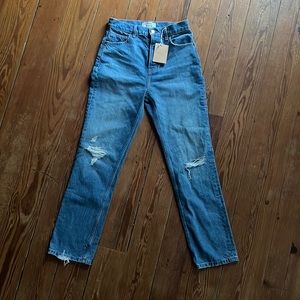 Reformation High Rise Straight Leg Jeans